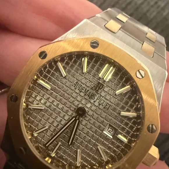Audemars Piguet Two-Tone Silver and Gold Watch - Picture 2 of 6